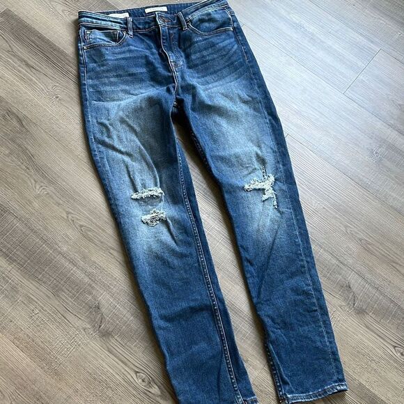 Vigoss Ace Skinny Jeans Size 30 Blue Denim Distressed (30x28) Medium Wash - Picture 9 of 10